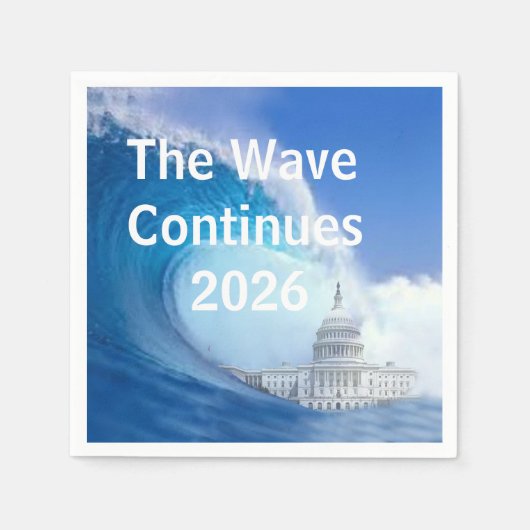 Blue Wave Election 2026 anpassen Serviette (Vorderseite)