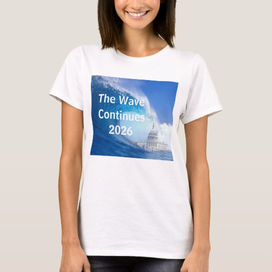Blue Wave Election 2026 anpassen T-Shirt (Vorderseite)