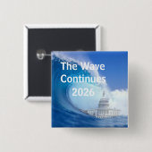 Blue Wave Election 2026 Button anpassen (Vorne & Hinten)
