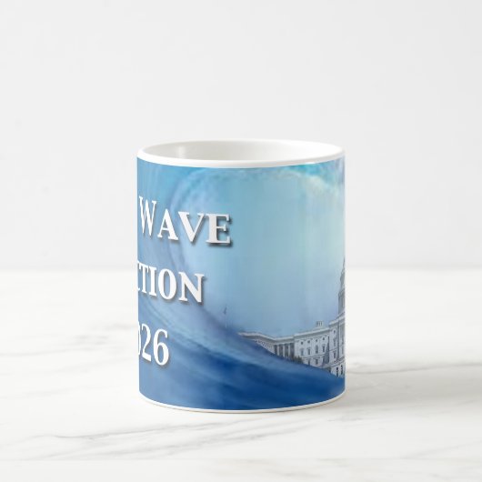 Blue Wave Election 2026 Kaffeetasse (Mittel)