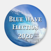 Blue Wave Election 2026 Magnet (Vorne)