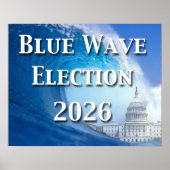 Blue Wave Election 2026 Poster (Vorne)