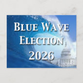 Blue Wave Election 2026 Postkarte (Vorderseite)