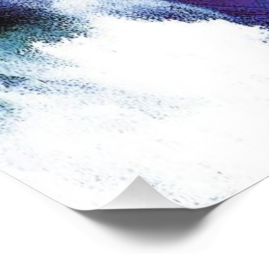 Blue Wave Fotodruck (Ecke)