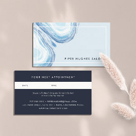 Blue Wave Geode | Ernennungskarte Terminkarte