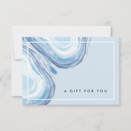 Blue Wave Geode | Geschenkgutschein (Vorderseite)