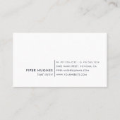 Blue Wave Geode Visitenkarte (Rückseite)