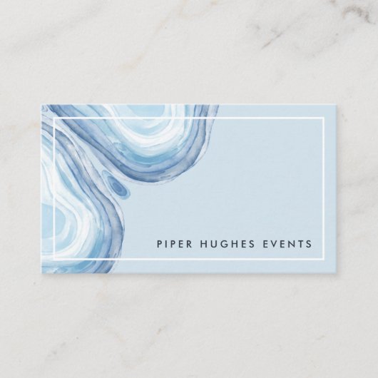 Blue Wave Geode Visitenkarte (Vorderseite)