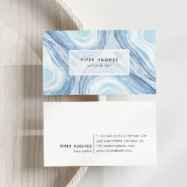 Blue Wave Geode Visitenkarte