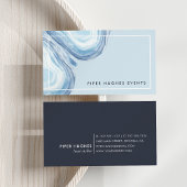 Blue Wave Geode Visitenkarte