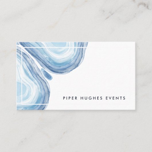 Blue Wave Geode Visitenkarte (Vorderseite)