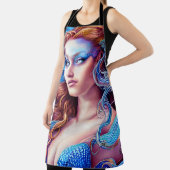 Blue Wave Goddess Ocean World Fantasy Art Schürze (InSitu)