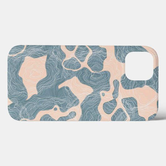 Blue Wave ipone 13 Case-Mate iPhone Hülle (Rückseite (Horizontal))