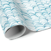 Blue Wave japanischer Style MusterIllustration Geschenkpapier (Rolleneckpunkt)