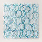 Blue Wave japanischer Style MusterIllustration Puzzle (Horizontal)