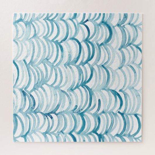 Blue Wave japanischer Style MusterIllustration Puzzle (Horizontal)