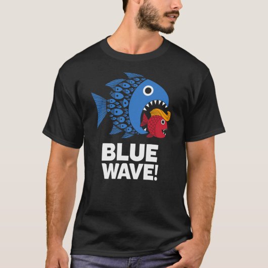 Blue Wave Kamala Funny Big Fish Eat Little Fish Tr T-Shirt (Vorderseite)
