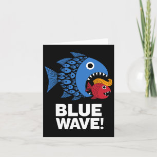 Blue Wave Kamala Funny Big Fish Little Fish Tr Karte