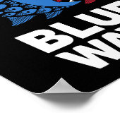 Blue Wave Kamala Funny Big Fish Little Fish Tr Poster (Ecke)