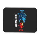 Blue Wave Kamala Harris Walz Fischwahl Magnet (Horizontal)