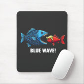 Blue Wave Kamala Harris Walz Fischwahl Mousepad (Mit Mouse)