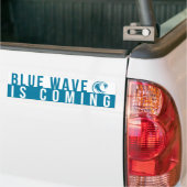 Blue Wave kommt Autoaufkleber (Auf Lkw)