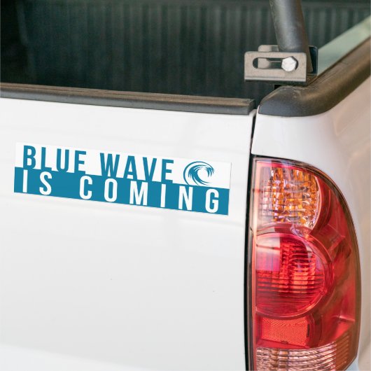 Blue Wave kommt Autoaufkleber (Auf Lkw)