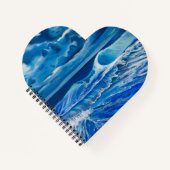 Blue Wave Liebe Notizblock (Vorderseite)