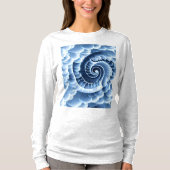 Blue Wave Long Sleeve T-Shirt (Vorderseite)