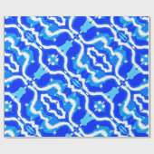 Blue wave minted art geschenkpapier (Flach)
