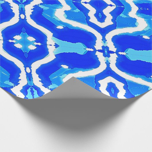 Blue wave minted art geschenkpapier (Ecke)