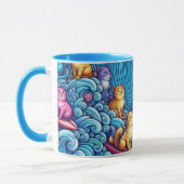 Blue Wave of Cat Ladys for Kamala Harris Tasse (Links)