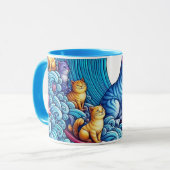 Blue Wave of Cat Ladys for Kamala Harris Tasse (Vorderseite Links)