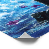 Blue Wave Poster (Ecke)