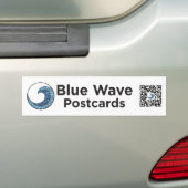 Blue Wave Postkarten Aufkleber Autoaufkleber (Auf Auto)