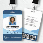 Blue Wave Professional Medical Staff ID Ausweis