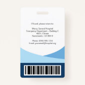 Blue Wave Professional Medical Staff ID Ausweis (Rückseite)