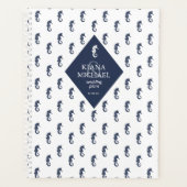 Blue Wave Seepferd Muster Wedding ID836 Planer (Vorderseite)