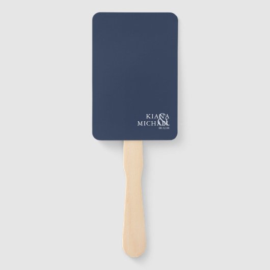 Blue Wave Seepferd Wedding ID836 Fächer (Rückseite)