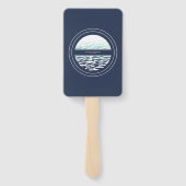 Blue Wave Seepferd Wedding V2 ID836 Fächer (Rückseite)