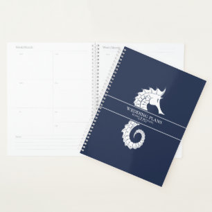 Blue Wave Seepferd Wedding Wht/Navy ID836 Planer