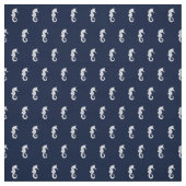 Blue Wave Seepferd Wht/Navy ID836 Stoff (Muster)