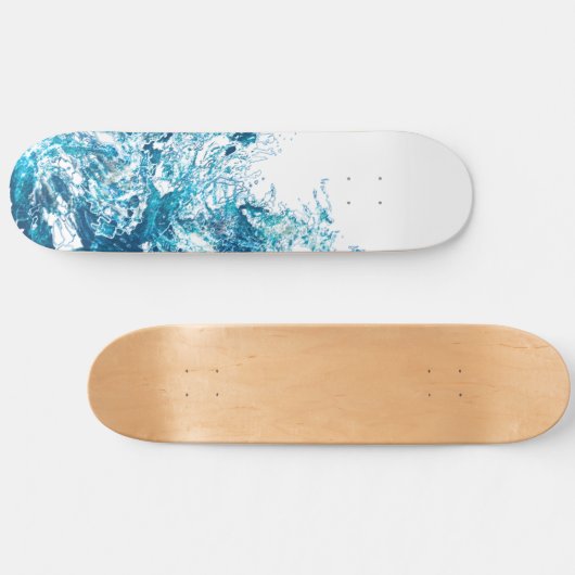 Blue Wave Skateboard (Horizontal)