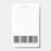 Blue Wave Style Foto ID Abzeichen Ausweis (Rückseite)