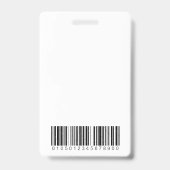 Blue Wave Style Foto ID Ausweis (Rückseite)