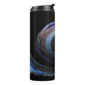 Blue Wave Swirl Thermosbecher (Nach links gedreht)