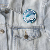 Blue Wave US-Präsidentschaftswahl Button (Beispiel)