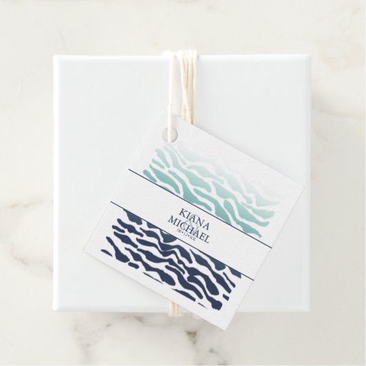 Blue Wave Wedding ID836 Geschenkanhänger (Beispiel)