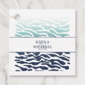 Blue Wave Wedding ID836 Geschenkanhänger (Vorderseite)