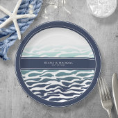 Blue Wave Wedding ID836 Pappteller